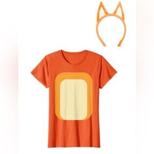 Adult Bluey Outfit- t shirt and headband -Large